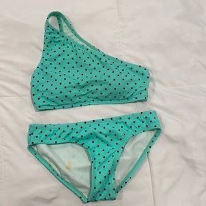 Teal polkadot bikini